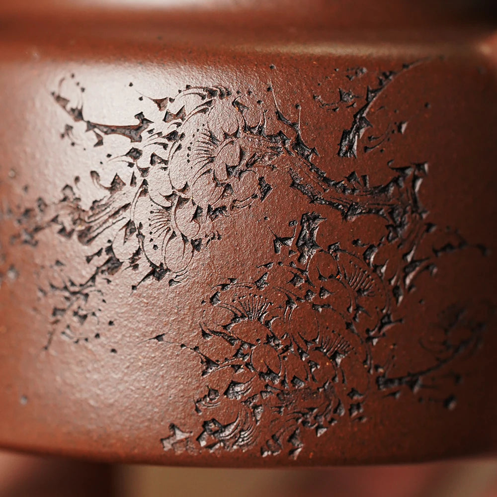 |spring boutique yixing are recommended by Zhang Yechun manual tea teapot undressed ore bottom groove qing DE clock pot