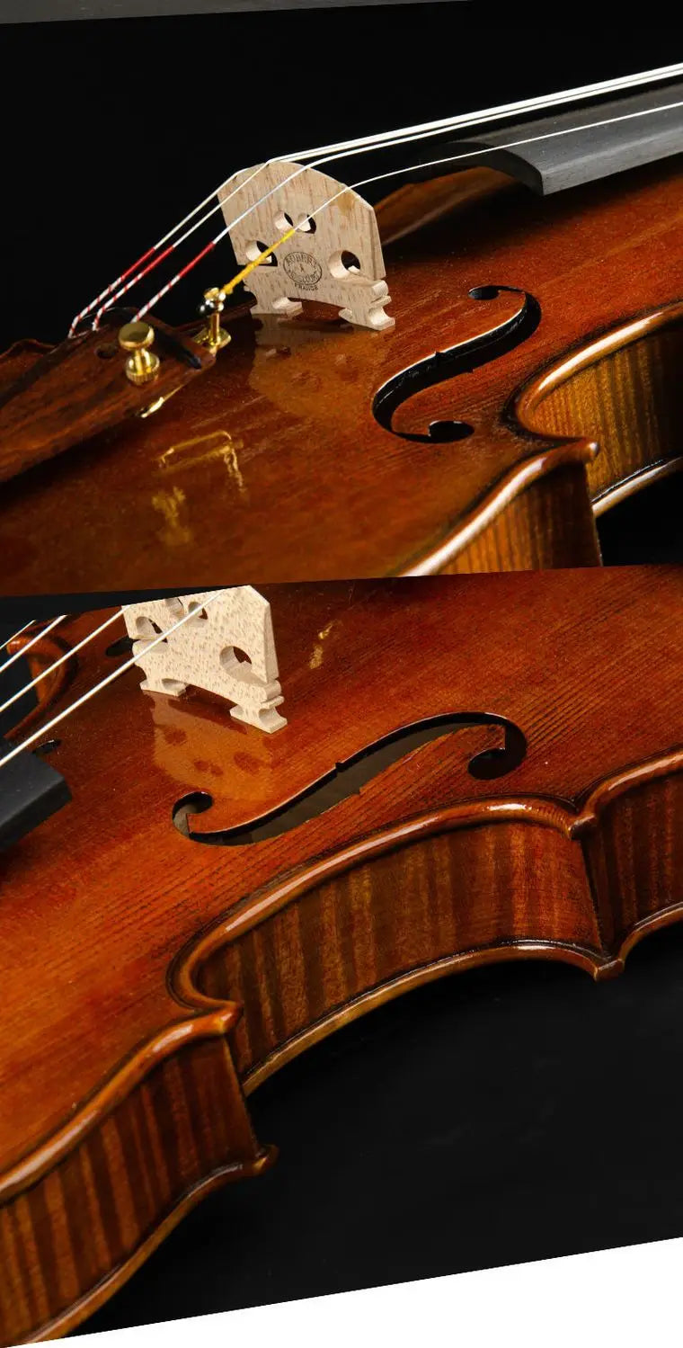 MMOOKA strong tone！Stradivari Violin 4/4 Italian Vintage Oil-Based Varnish vionlin playing level violino musical instrument with case