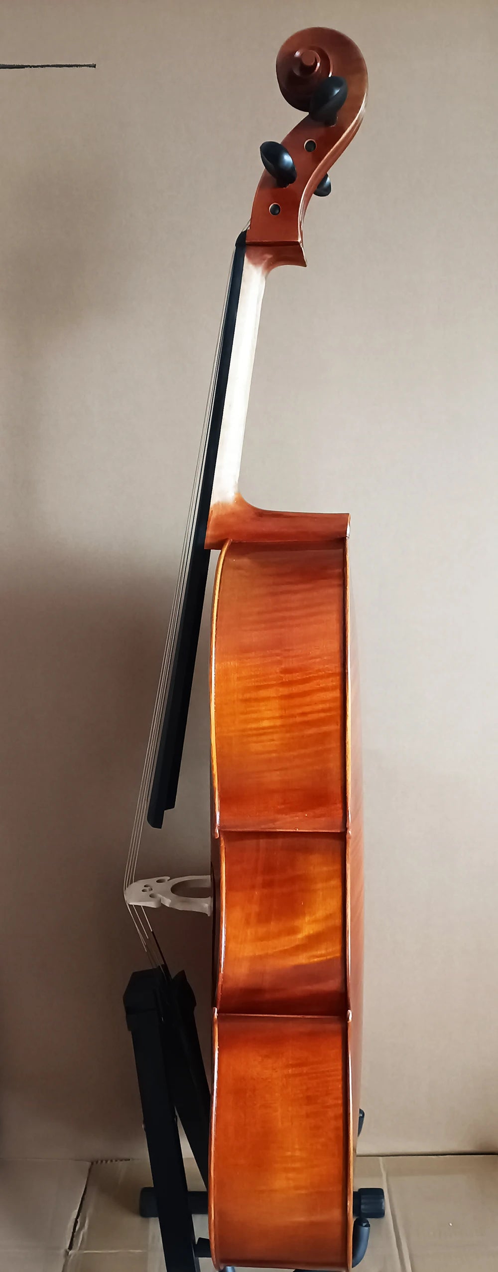 MMOOKA superior quality solid wood handmade cello 4/4 7/8 Flame  Maple back panel varnish cello stringed instrument professional cello