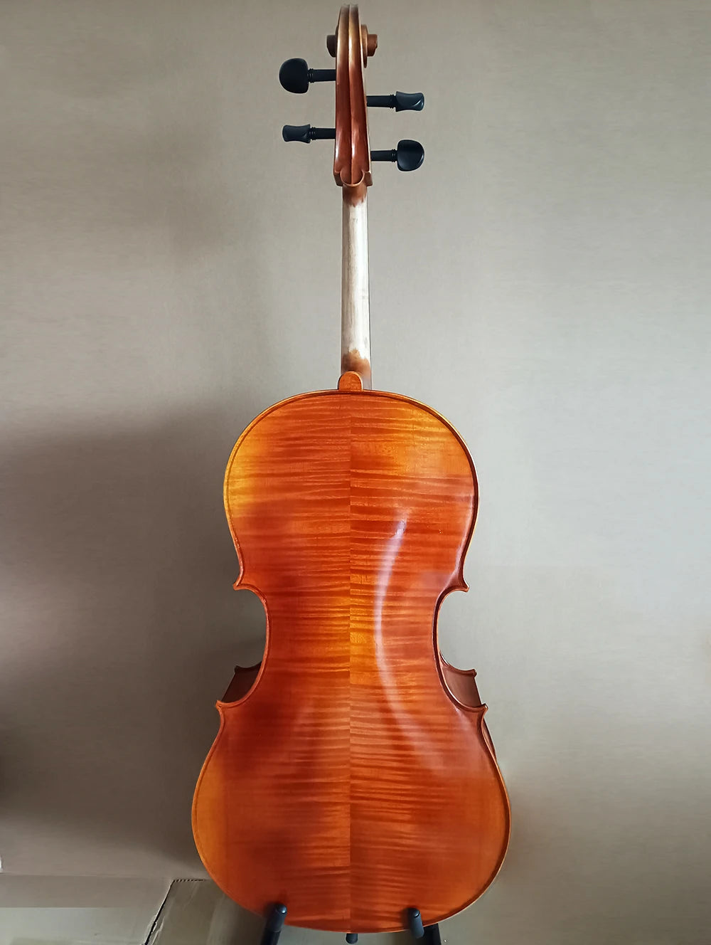 MMOOKA superior quality solid wood handmade cello 4/4 7/8 Flame  Maple back panel varnish cello stringed instrument professional cello