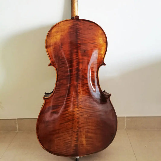 MMOOKA superior quality solid wood handmade cello 4/4 Maple back side panel cello stringed instrument beginner professional violoncello