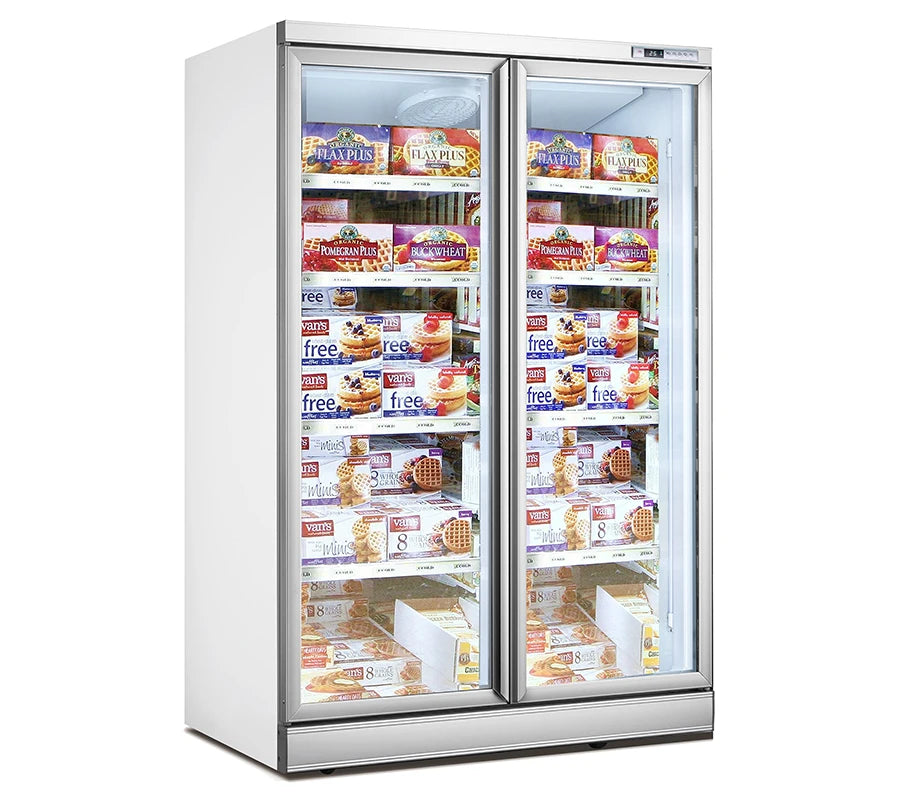 supermarket equipment vertical upright glass door display freezer Beverage Beer Display upright freezer Auto Defrost