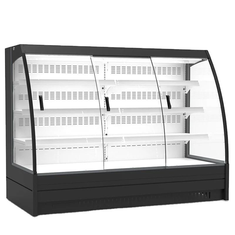supermarket multideck open chiller for vegetables and fruits display showcase upright display refrigerator showcase fridge