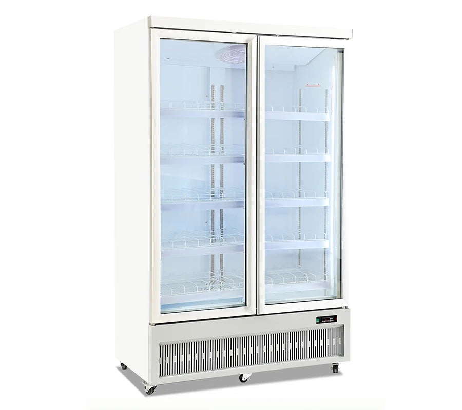 supermarket refrigeration equipment glass single door drink cake display commercial refrigerator