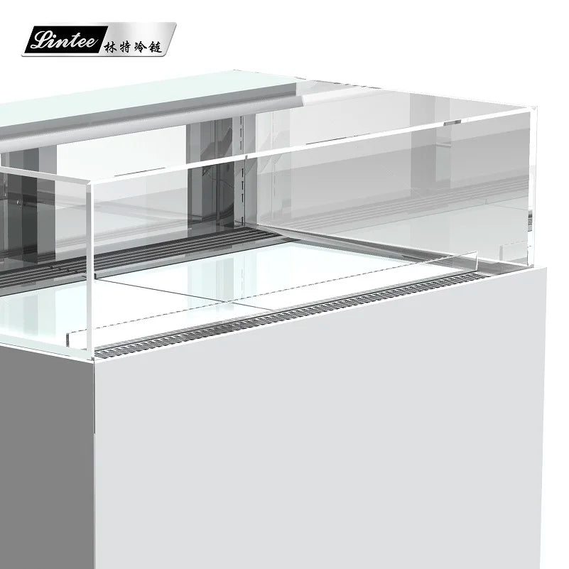 transparent glass bakery refrigerated cabinet commercial refrigerator showcase display fridge for dessert pastry cake