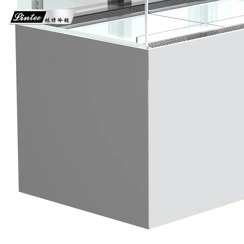 transparent glass bakery refrigerated cabinet commercial refrigerator showcase display fridge for dessert pastry cake