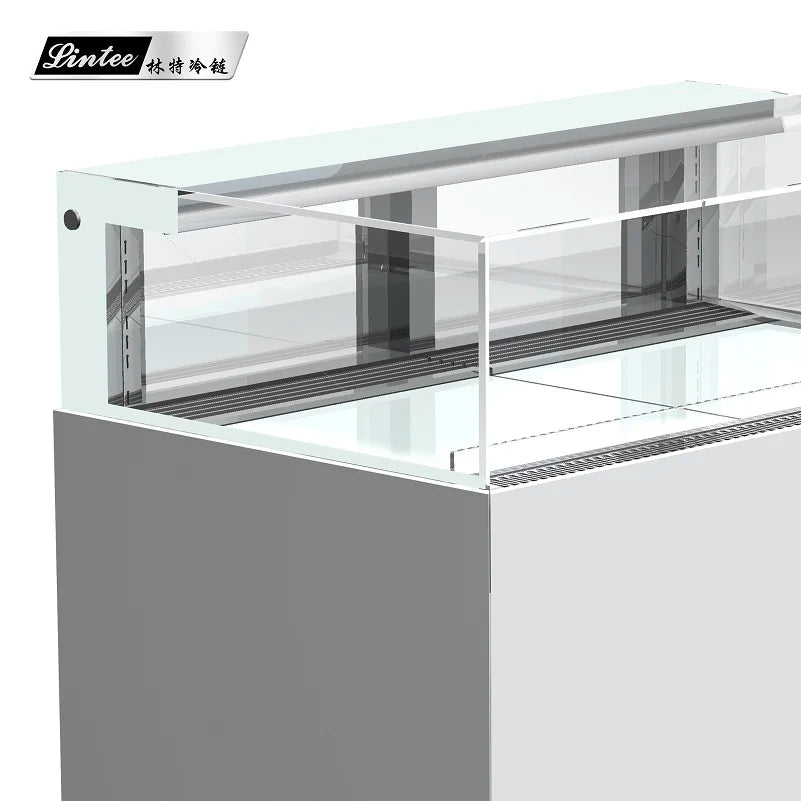 transparent glass bakery refrigerated cabinet commercial refrigerator showcase display fridge for dessert pastry cake