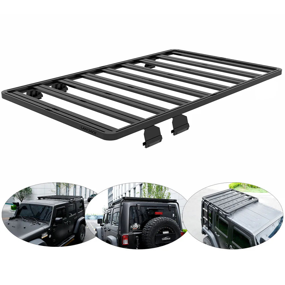 universal aluminum alloy roof platform luggage rack luggage carrier roof rack car roof racks for JEEP JK