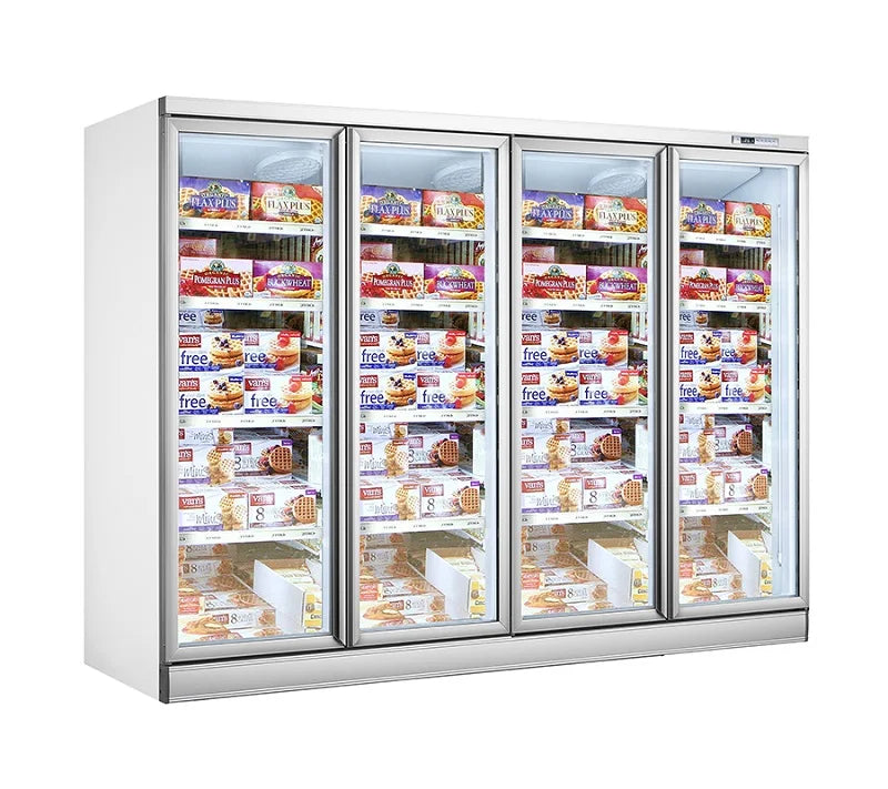 vertical upright glass door display freezer Beverage Beer Display upright 4 doors glass upright cooler