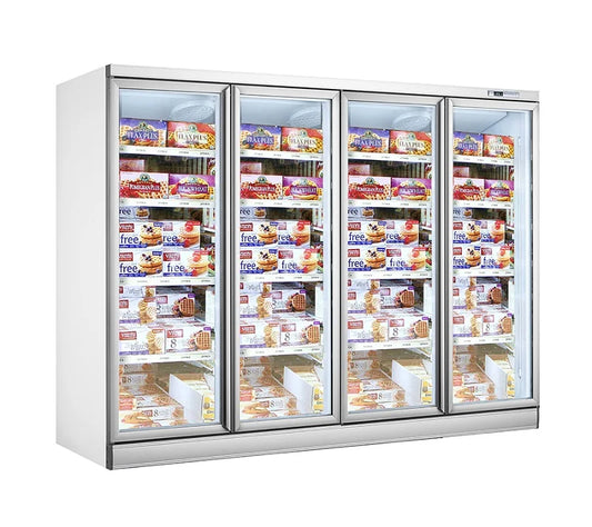 vertical upright glass door display freezer Beverage Beer Display upright 4 doors glass upright cooler