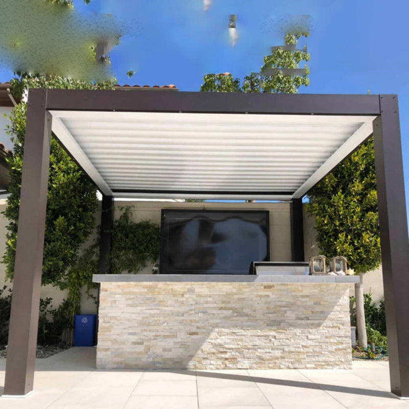 waterproof patio covers pergola aluminum pergola garden patio automatic motorized aluminum pergola
