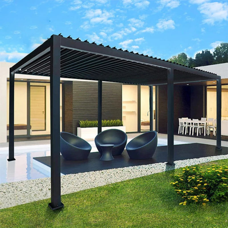 waterproof patio covers pergola aluminum pergola garden patio automatic motorized aluminum pergola