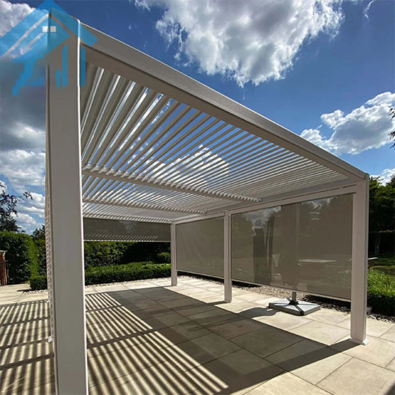 waterproof patio covers pergola aluminum pergola garden patio automatic motorized aluminum pergola