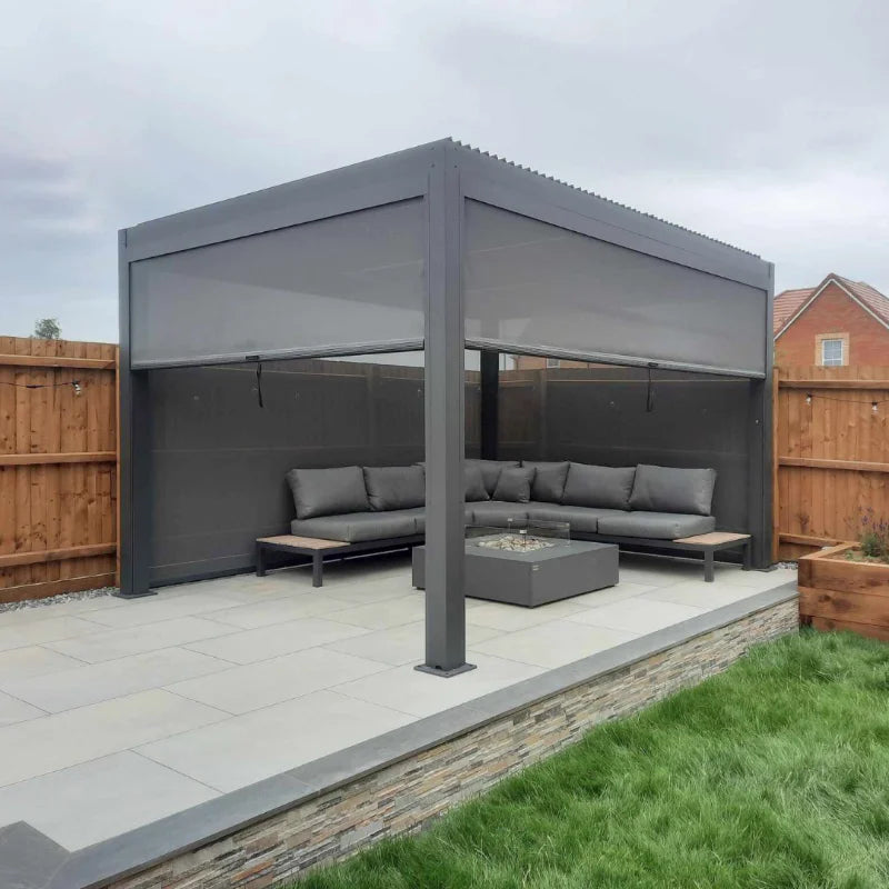 waterproof patio covers pergola aluminum pergola garden patio automatic motorized aluminum pergola