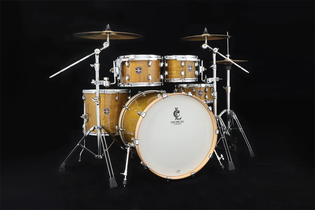 MMOOKA wholesale Bright brown percussion instruments drums sets drum. set Noise cancelling