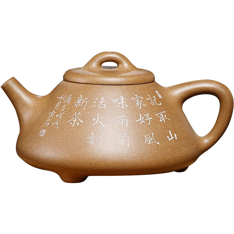 |yixing all pure hand undressed ore section of mud famous Jiang Shouwei teapot household pot of tea kettle pot