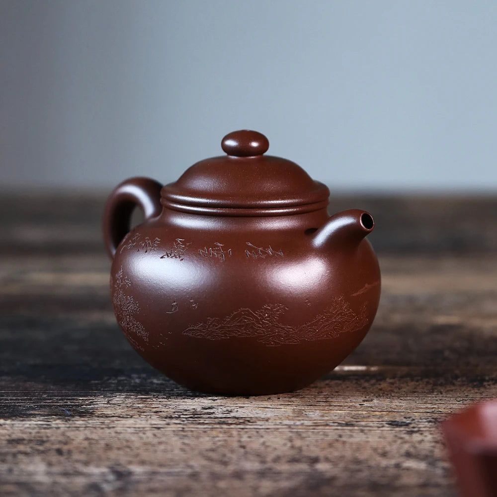 |yixing are recommended by Malaysia is pure manual kung fu teapot undressed ore qing lotus seed pot of of bottom chamfer