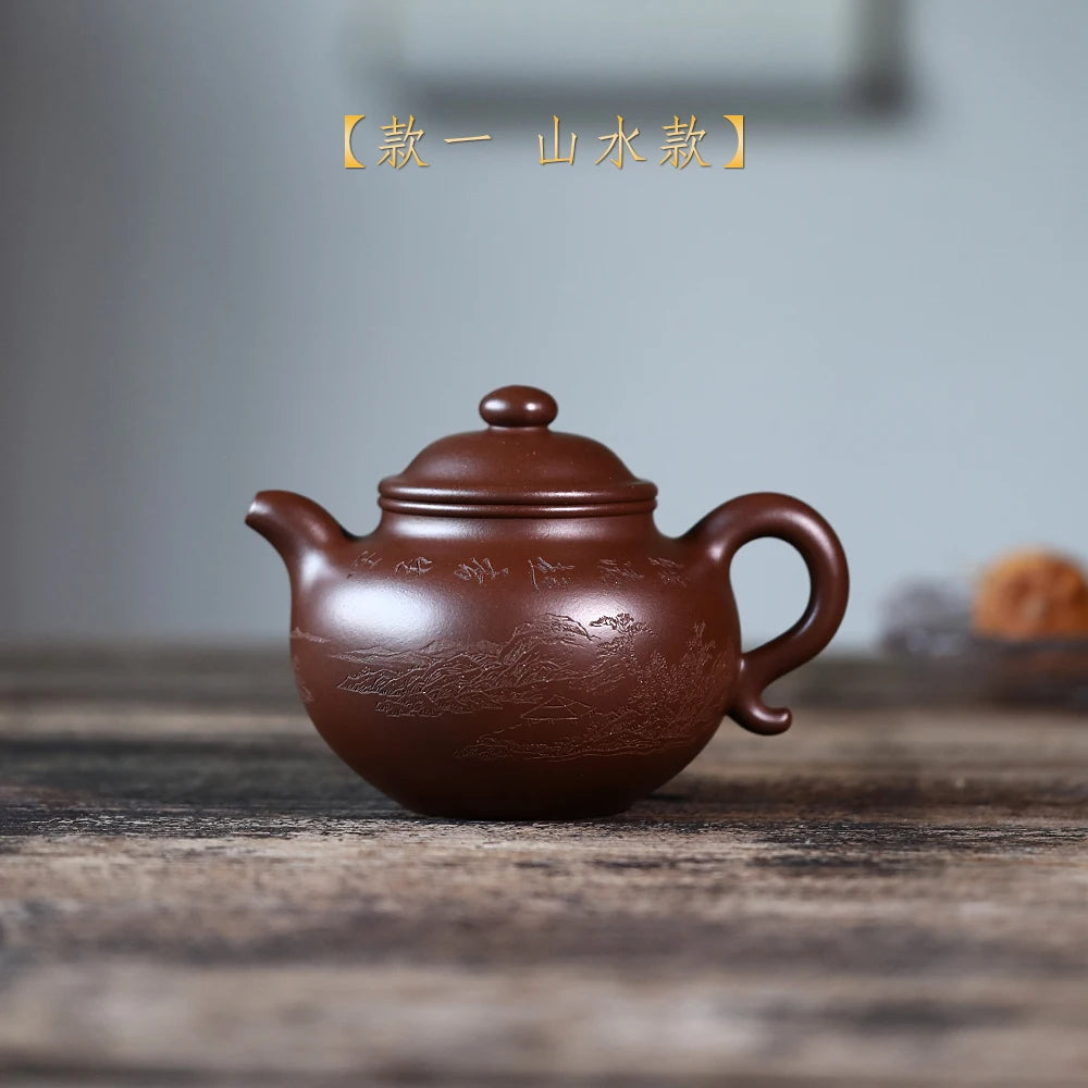 |yixing are recommended by Malaysia is pure manual kung fu teapot undressed ore qing lotus seed pot of of bottom chamfer